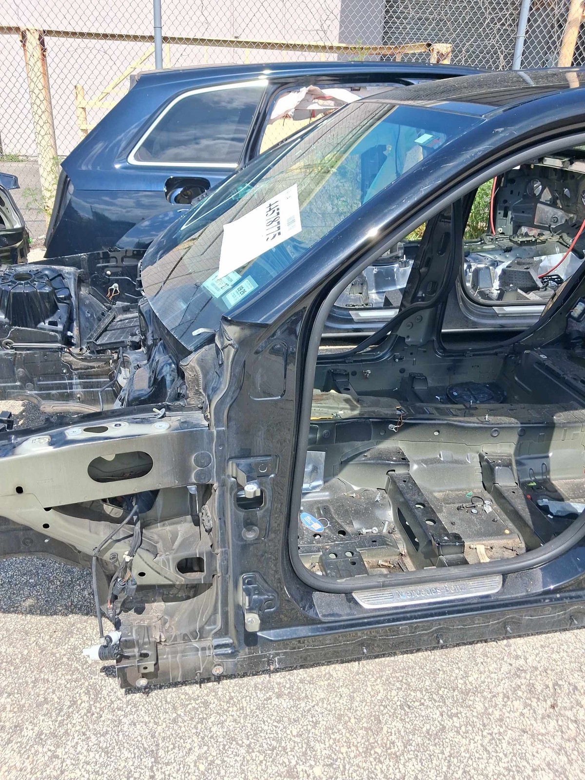 2016-2022 Mercedes Glc 300 Left A-pillar Body Frame Black Oem A2536304701