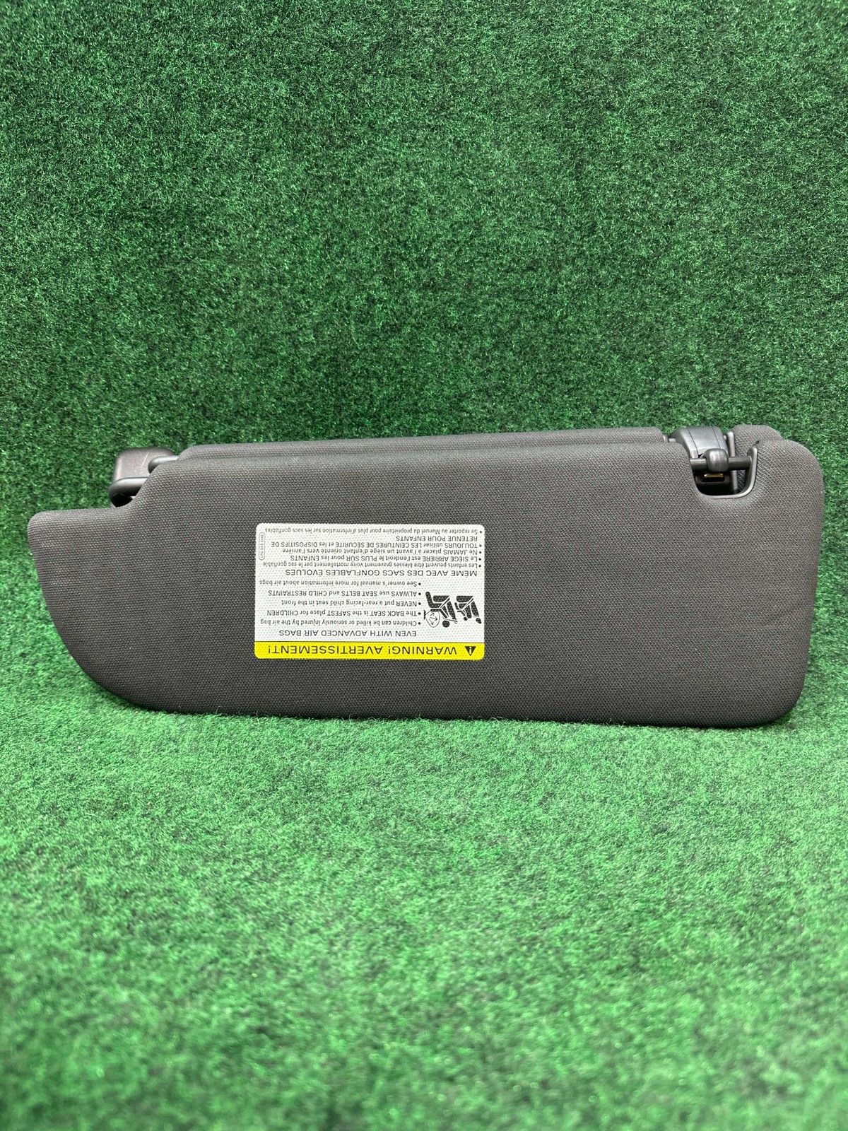 2017-2018 Audi Q7 Left Double Sun Visor Black Oem 4m0857551a