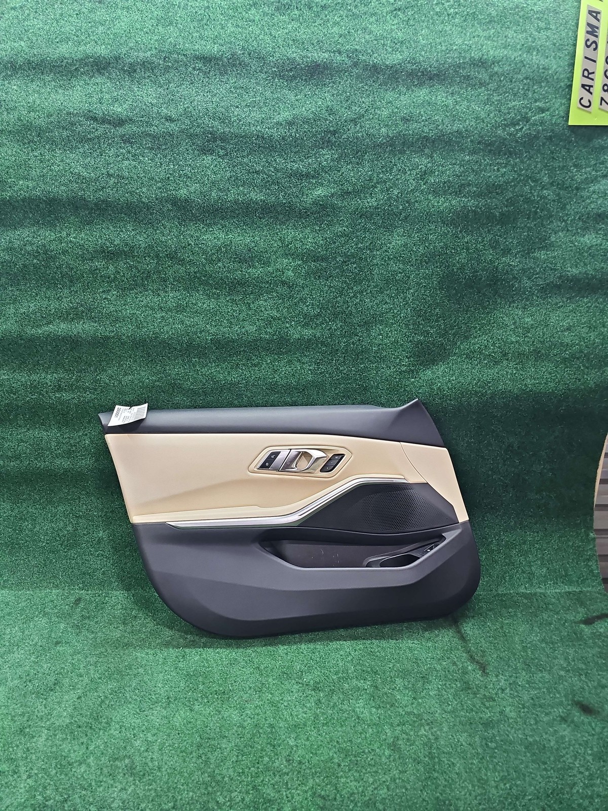 2019-2025 BMW 330I Front Door Trim Panel Left Sensatec Beige OEM 51415A0F3C1