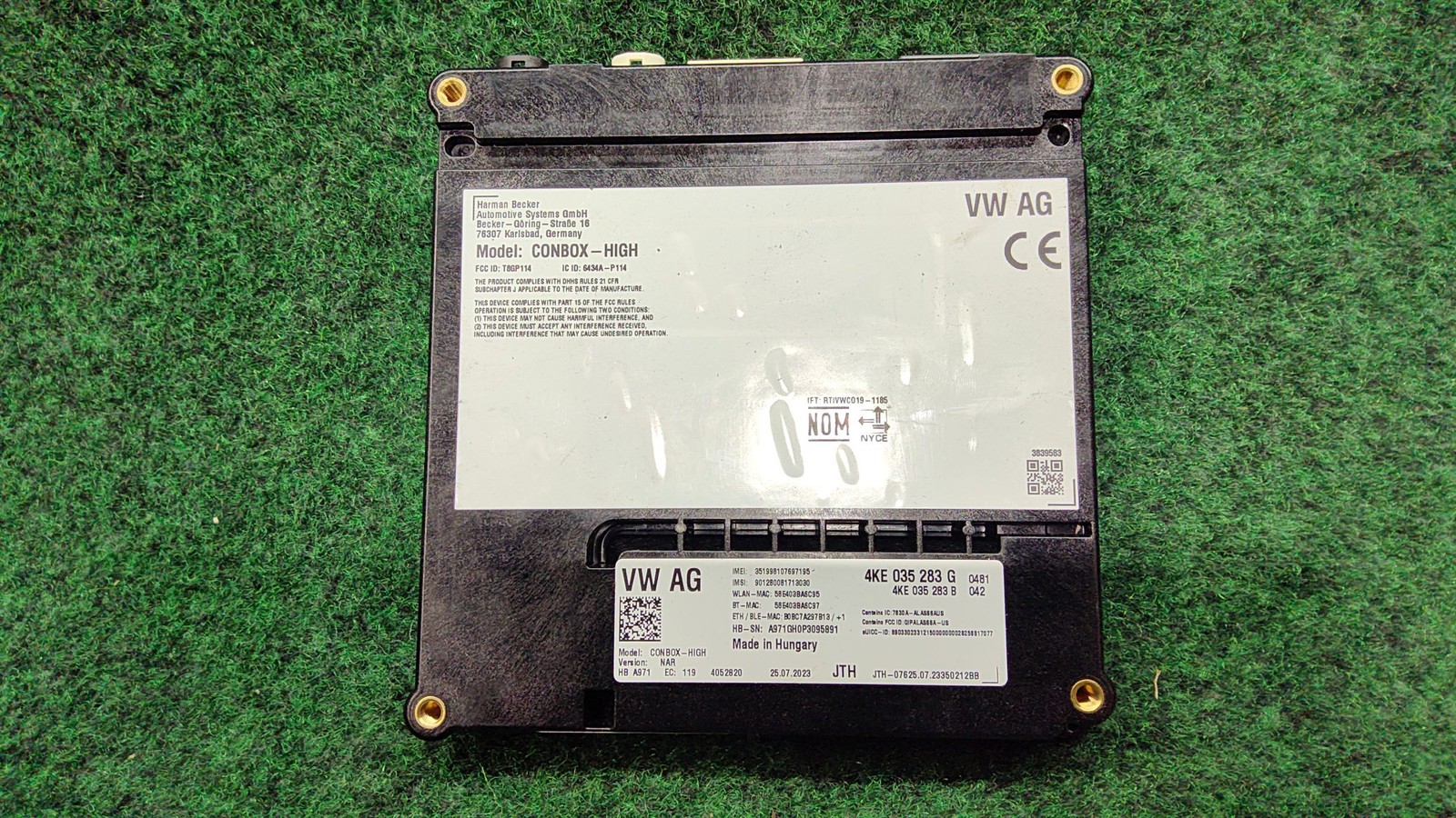 2023 Audi Q5 Telematics Control Module Oem 4ke035283g Original
