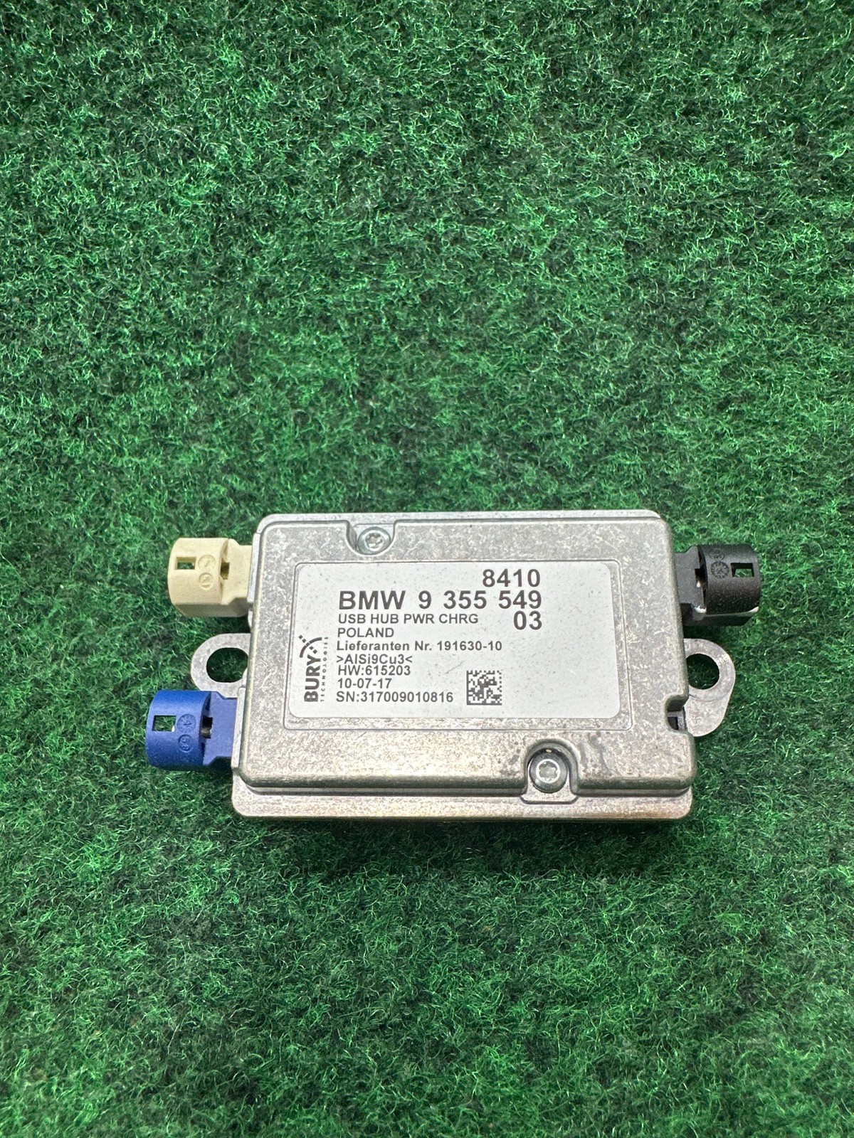 2017-2023 Bmw 740i Module Usb Hub Power Chardger Oem 84109355549