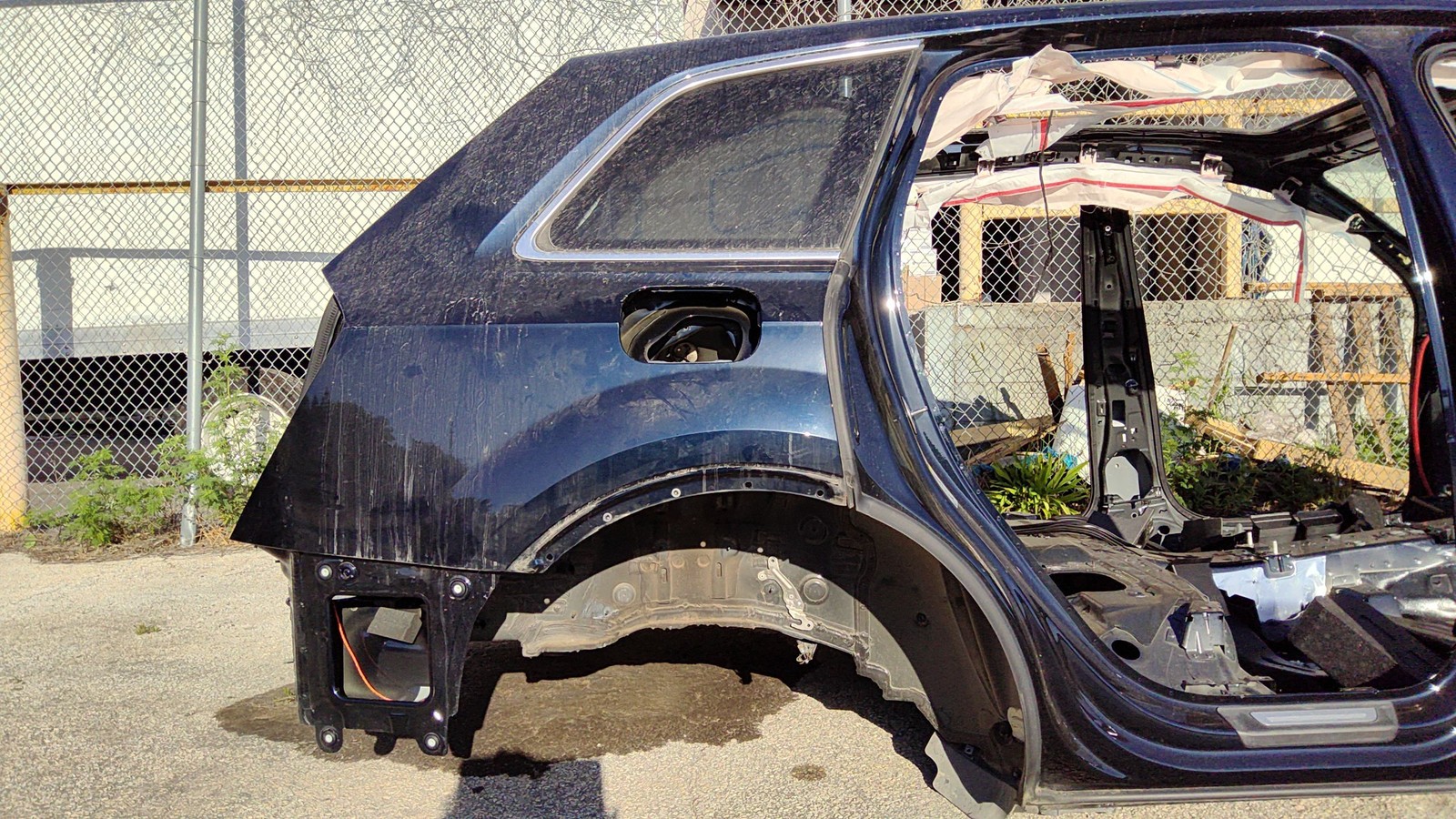 2017-2024 Audi Q7 Body Rear Right Quarter C-panel Blue Meta C7c7 Oem 4m0809838
