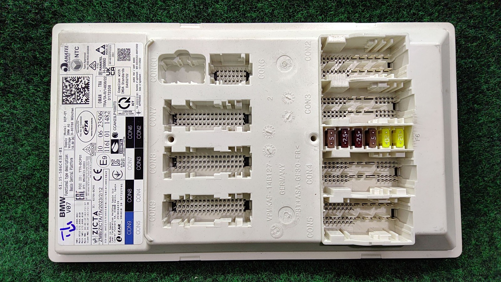 2024-2025 Bmw X5 Control Unit Basic Central unit Bcp Oem 61355b72850 61355a73e27