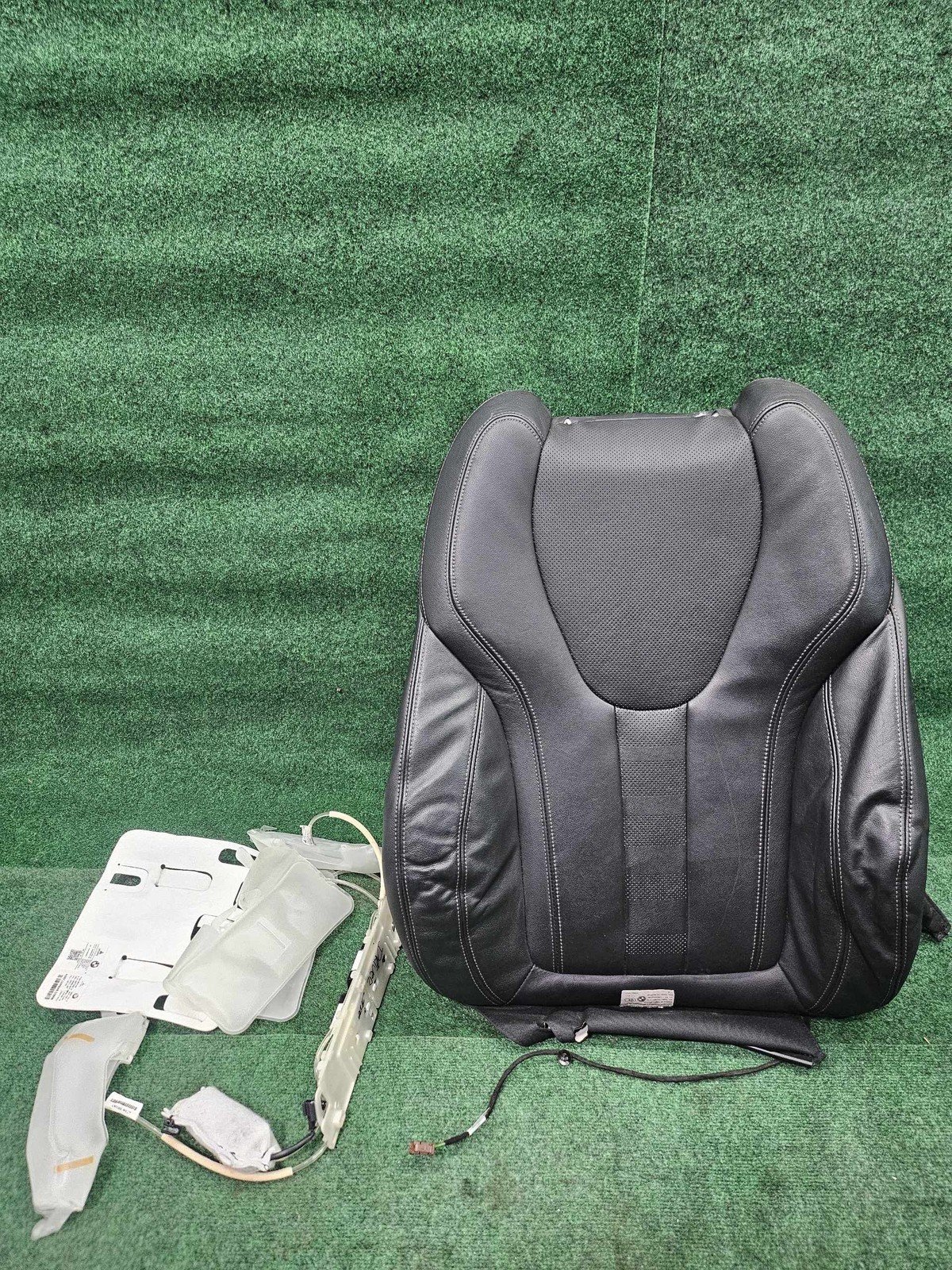 17-2022 Bmw X7 Front Seat Upper Cushion Electric Leather Oem 52107410472