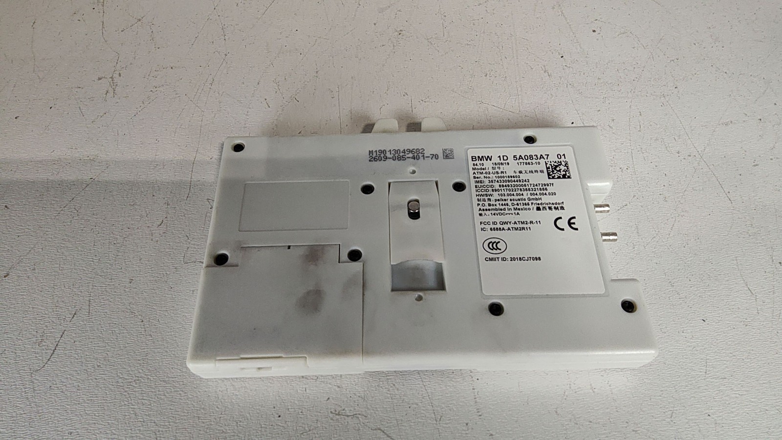 2018-2024 BMW X3 Roof Antenna Telematics Control Module OEM