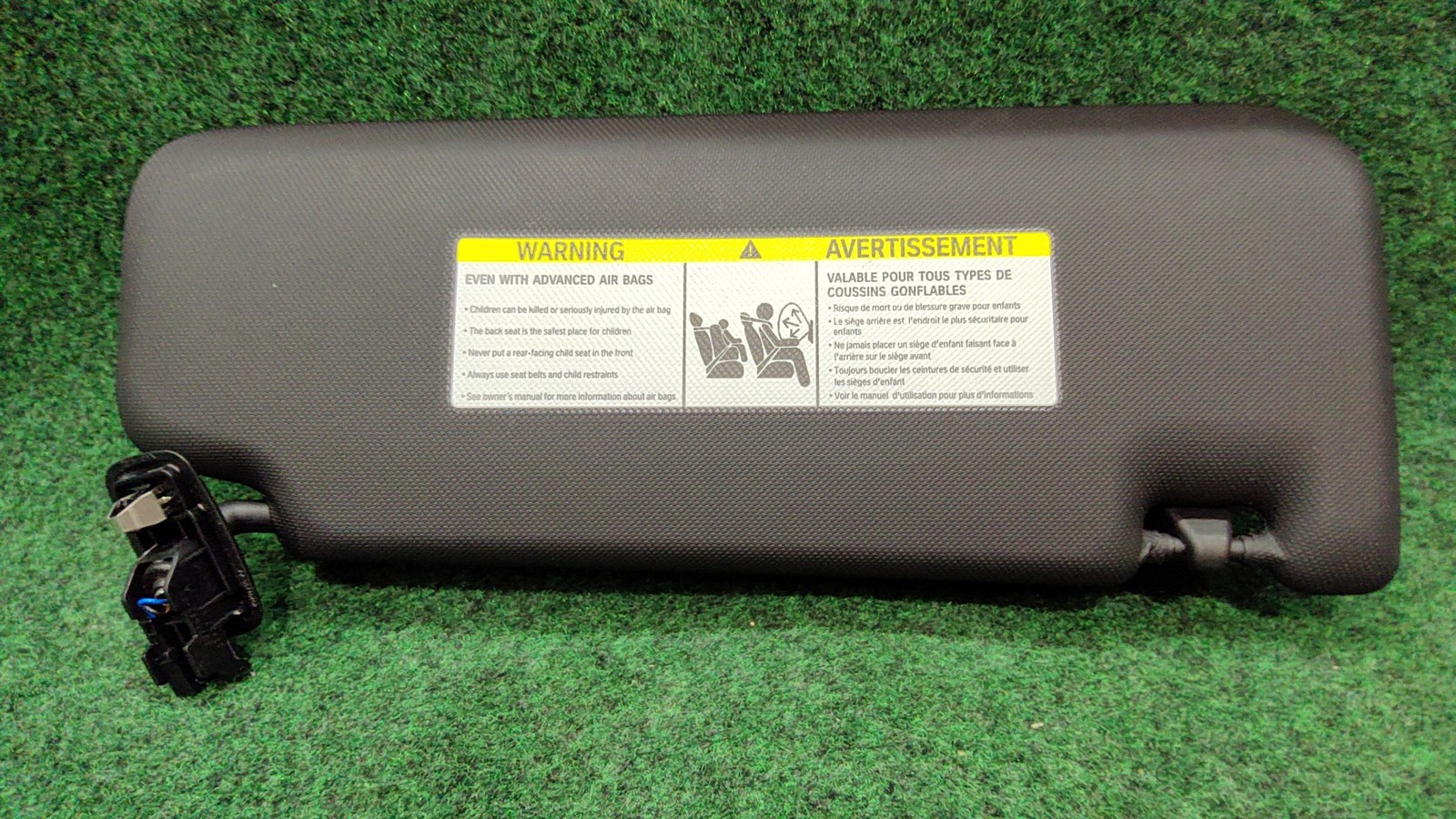 2018-2024 Bmw X3 Left Sun Visor Black Oem 51169852229