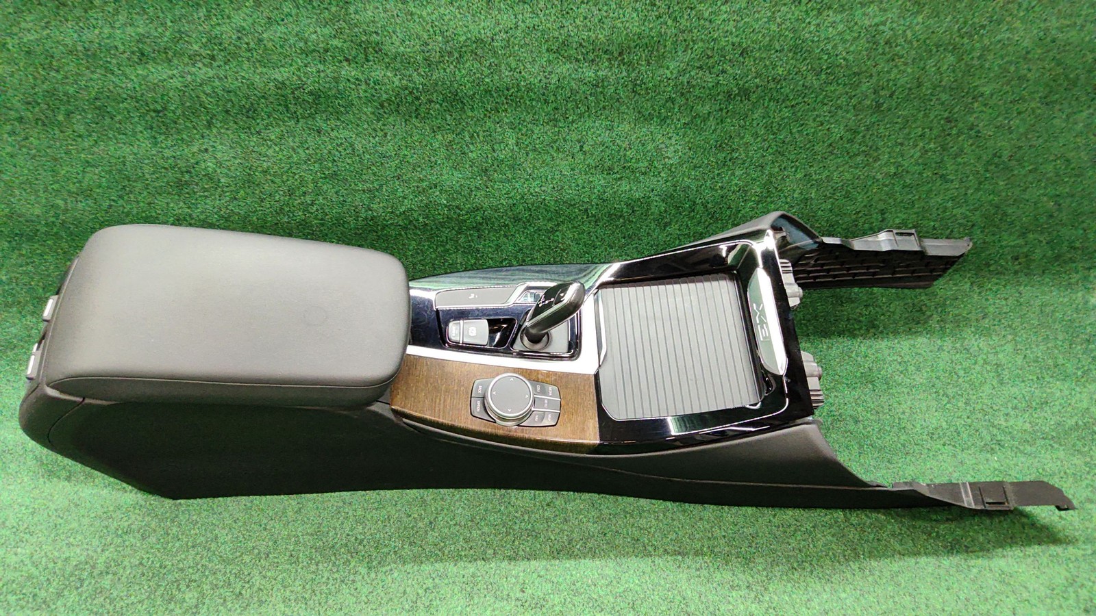 2018-2021 BMW X3 Front Console Wood Black Floor Shifter iDrive OEM 51165A03A73