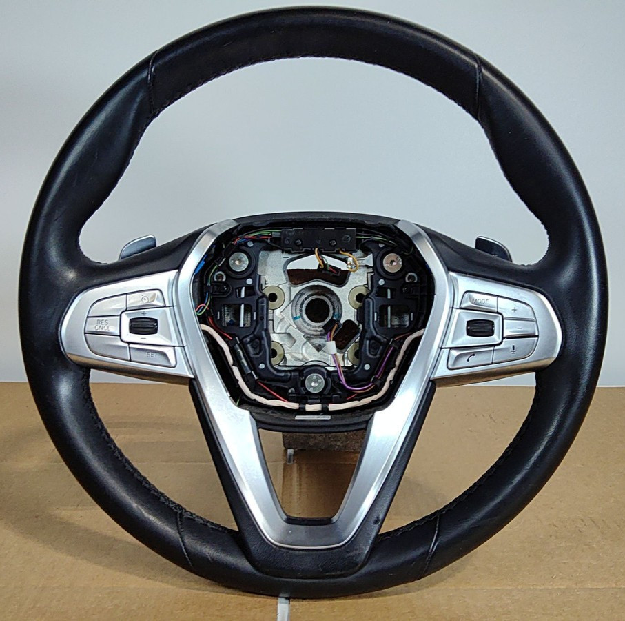 2016-2019 BMW 740i Steering Wheel Sport Leather Heated  OEM 32306871727