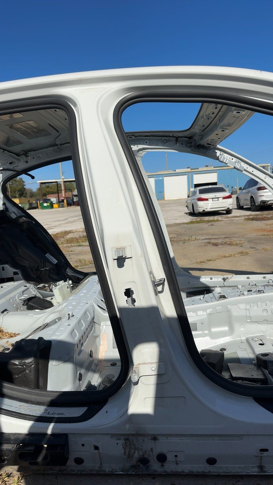 2017-2023 BMW 530i Right Center Pillar Color Alpine White/300 OEM 41007437432