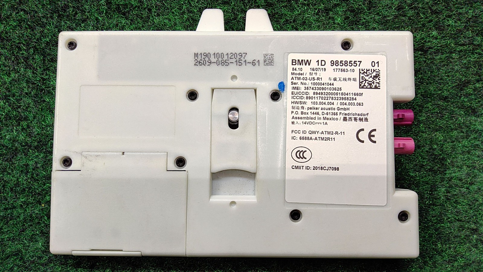 2019-2025 Bmw 330i Communication Telematics Control Oem 84109843936 84105a59d28