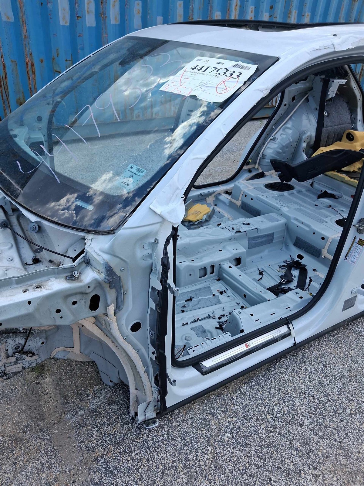 2019-2025 Audi Q3 Left A-pillar Body Glacier White Oem 83a810283b 83a809055a