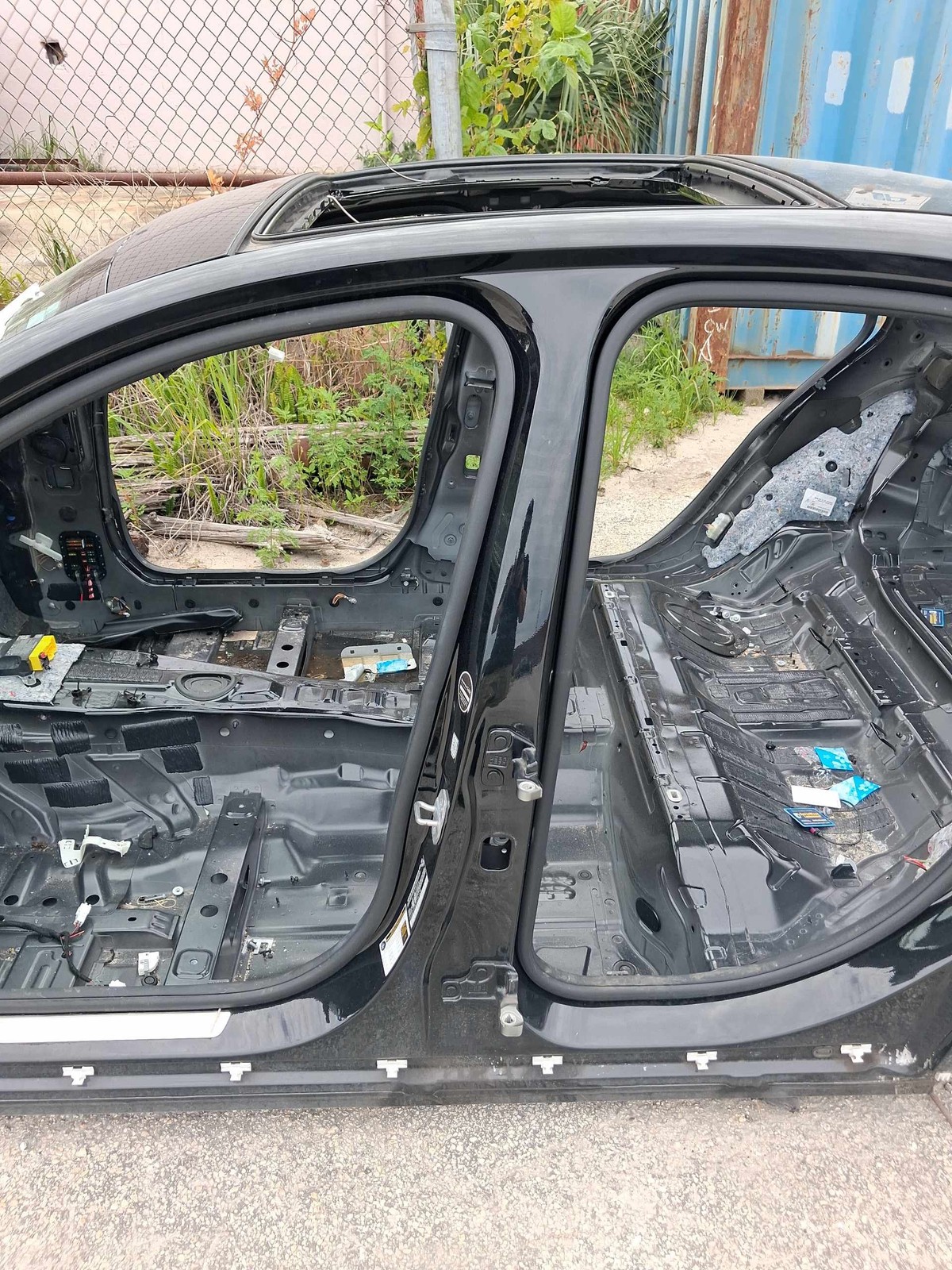 2015-2018 Mercedes Benz C300 Left Center B-Pillar Black OEM A2056303702