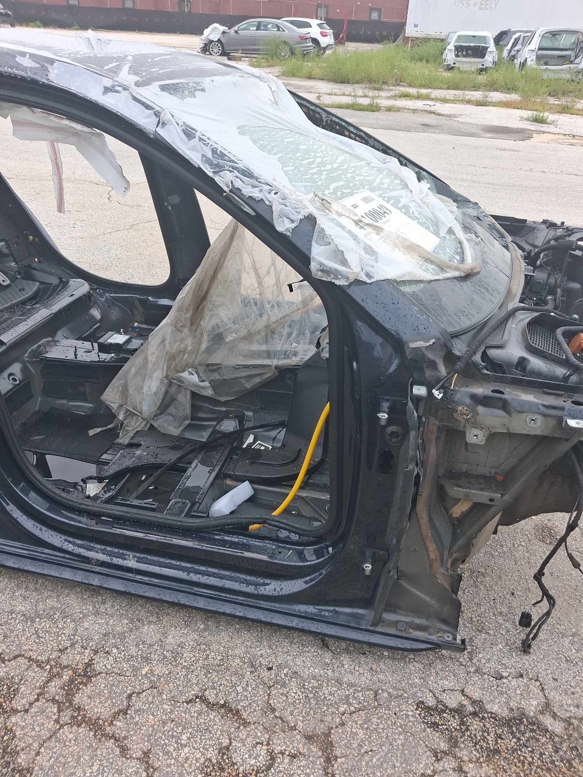 2017-2019 Audi A4 Quattro Right A-pillar Body Frame Blue Met. W1 Oem 8w5809202