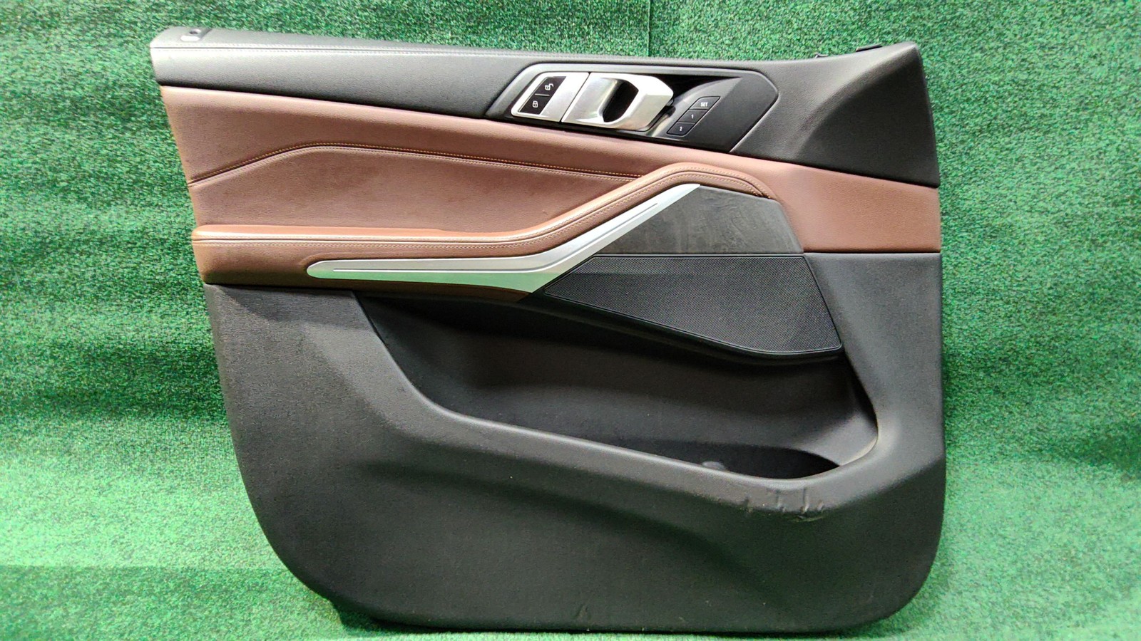 2019-2022 Bmw X5 Front Left Door Trim Panel Vernasca Coffee Oem 51419473879