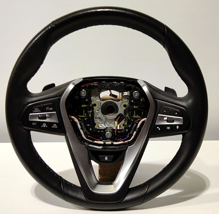 2016-2024 BMW X5 Leather Steering Wheel Heated Adaptive Cruise OEM 32308008186