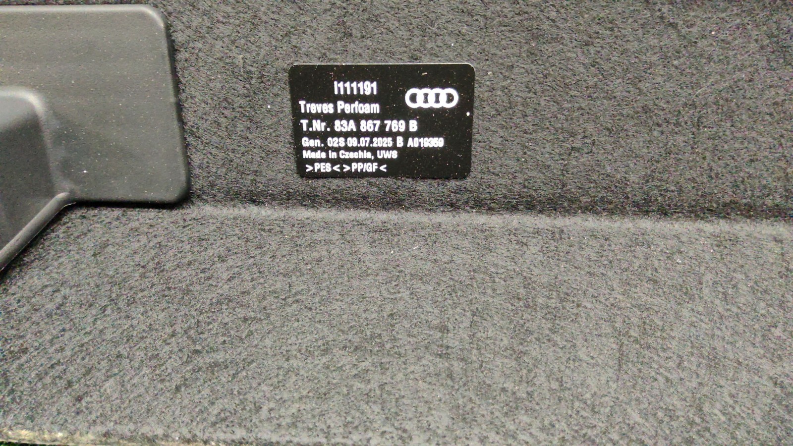 2019-2025 Audi Q3 Quattro Trunk Luggage Shelf Cover Oem 83a867769b