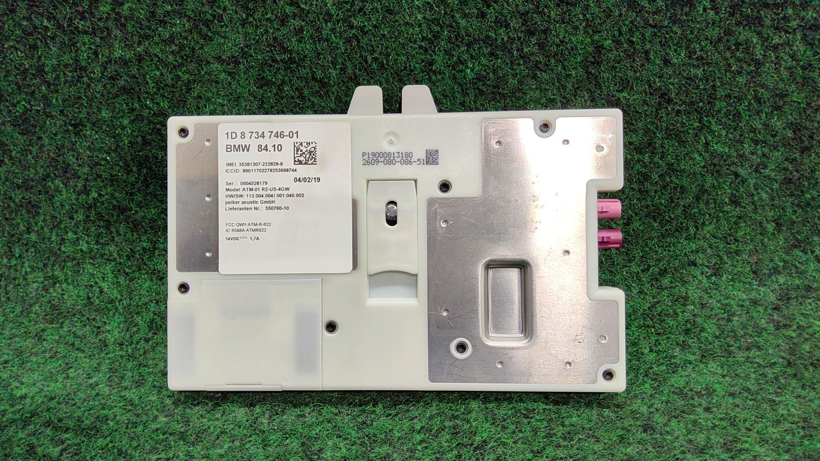 2017-2023 BMW 530i Rear Mount Telematics Communication Module OEM 84109843936