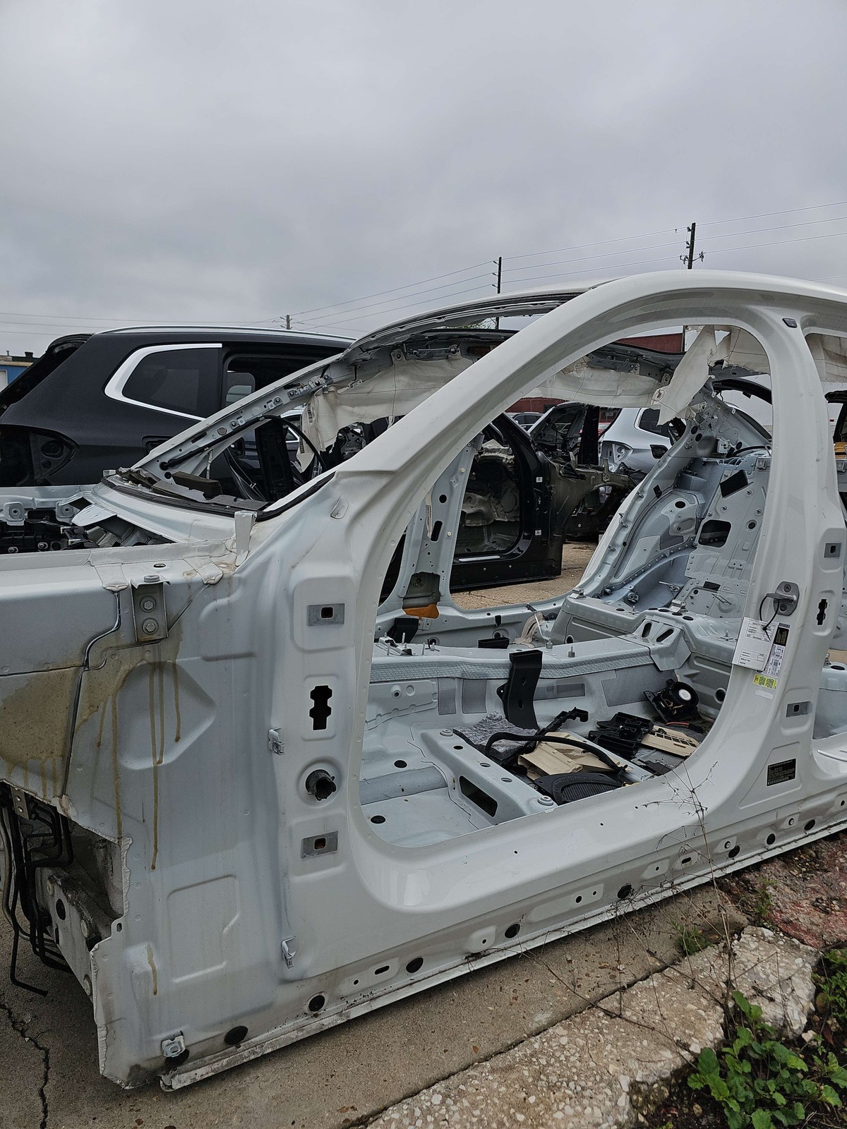 2017-2022 Bmw 740i A Pillar Body Frame Left Alpine White/300 Oem 41007413247