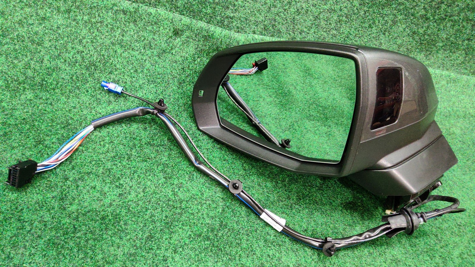 2019-2024 Audi Q7 Front Left Door Mirror SAMURAI GRAY /3M3M OEM 4M1857409BS9B9