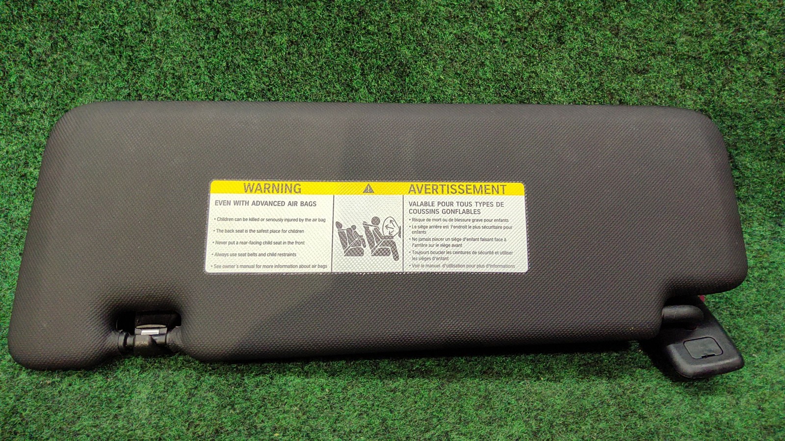 2019-2023 BMW X5 Right Sun Visor black OEM 51165A2A152