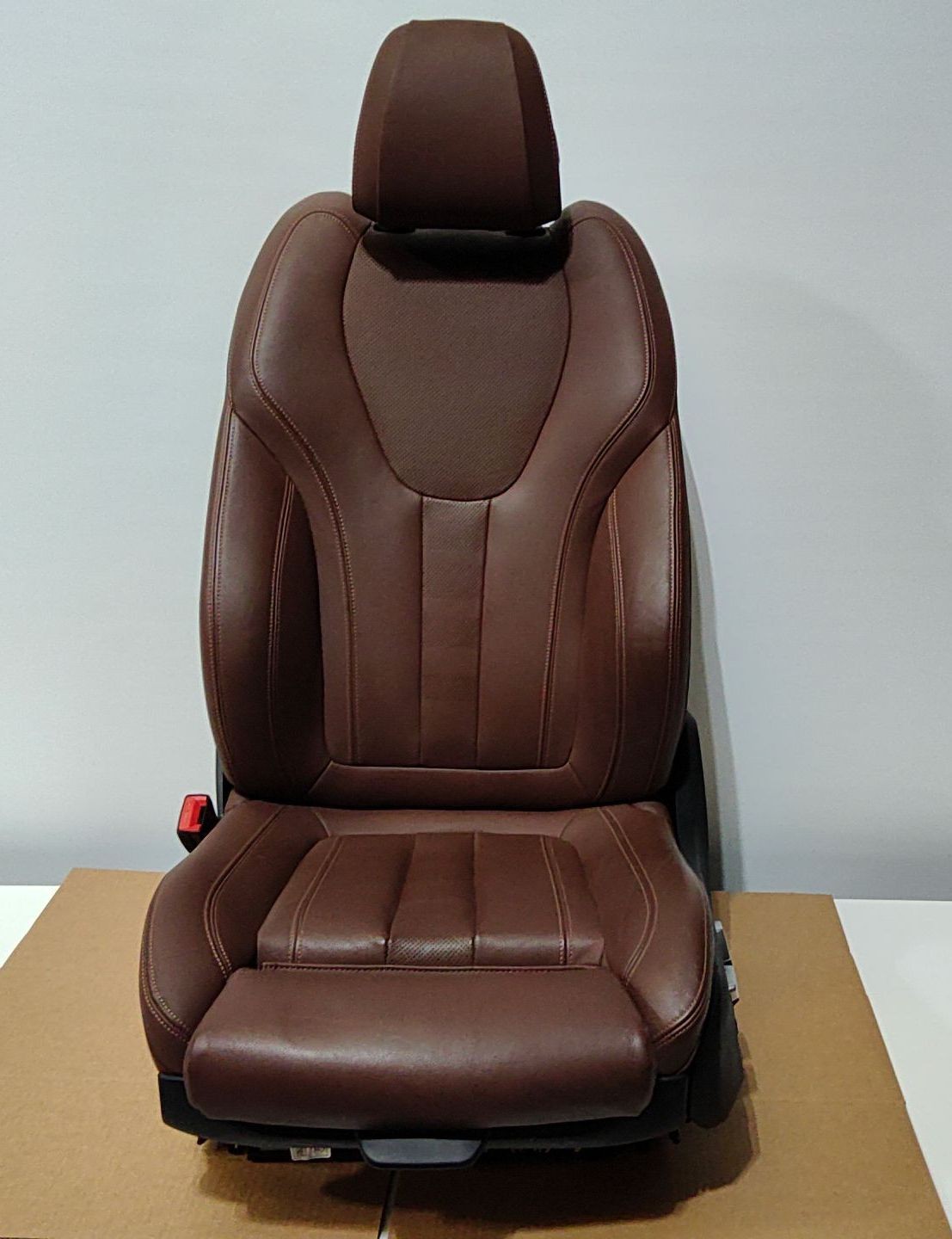 19-25 BMW X5 Front seat left leather VERNASCA COFFEE OEM 52108493337 52108493229