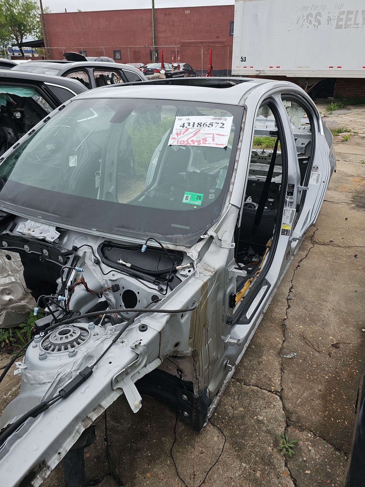 2012-2019 Bmw 330i A Pillar Body Frame Left Glacier Silver/a83 Oem 41007298175