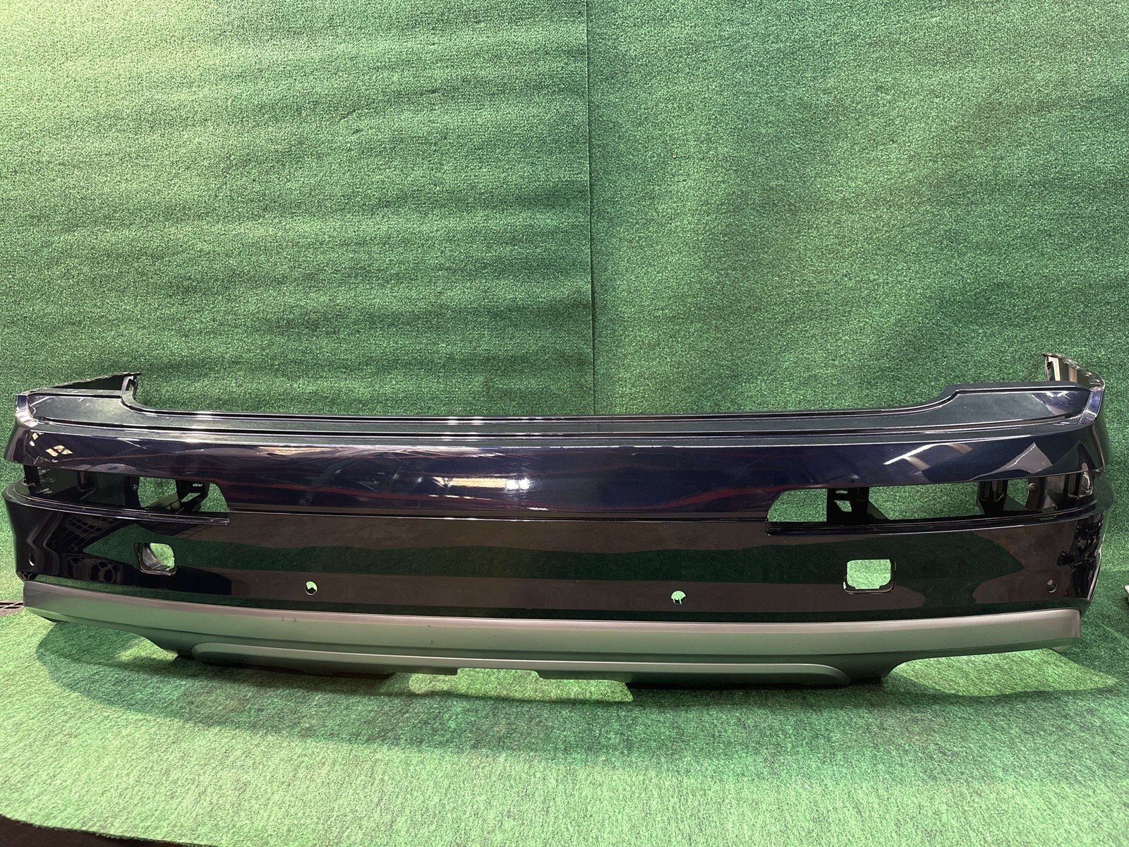 2018 Audi Q7 Quattro Rear Bumper Assembly Blue Meta C7c7 Oem 4m0807511