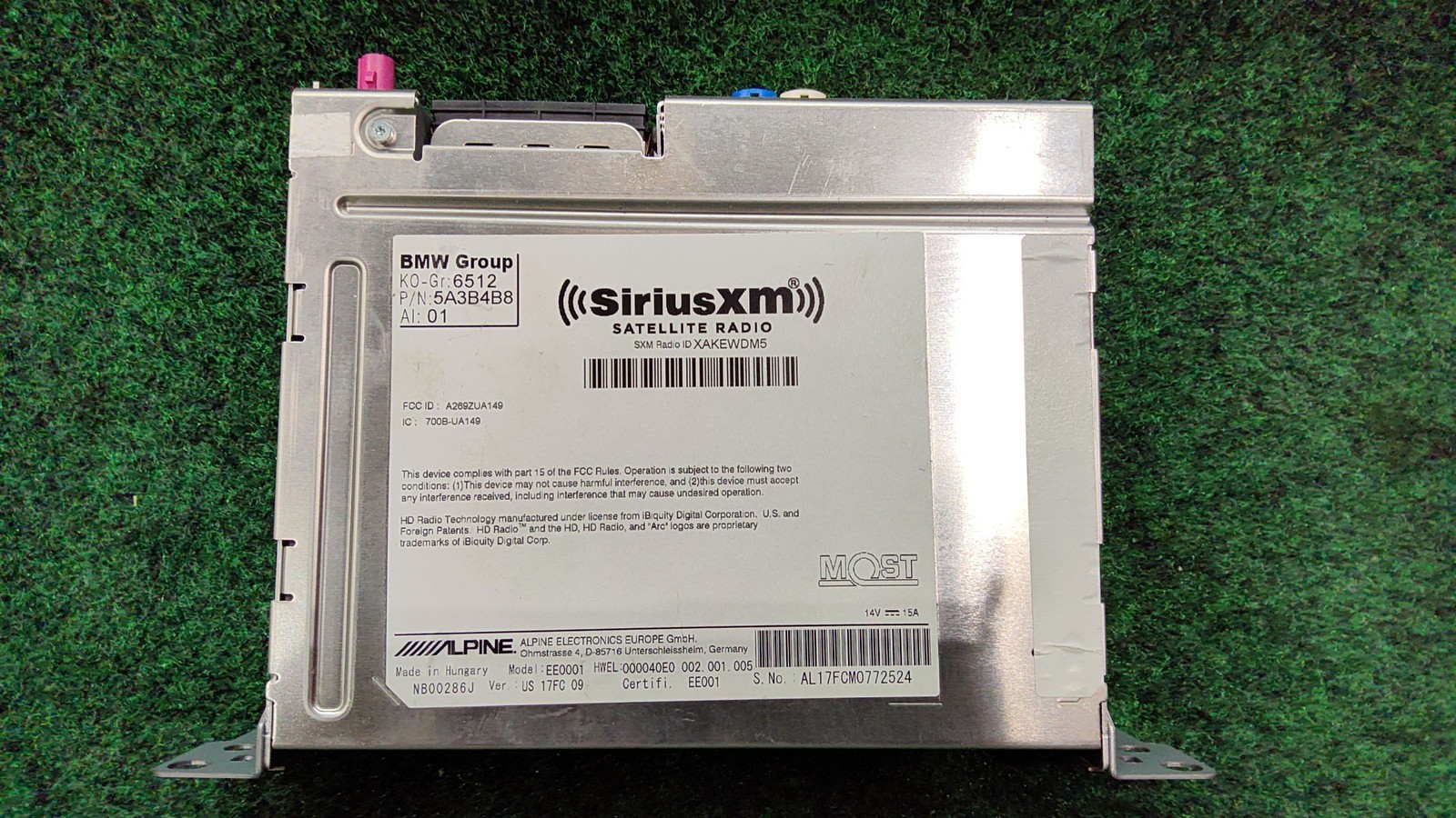 2016-2022 Bmw X1 Head Unit Basic Navigation 2 Radio Oem 65125a7a178