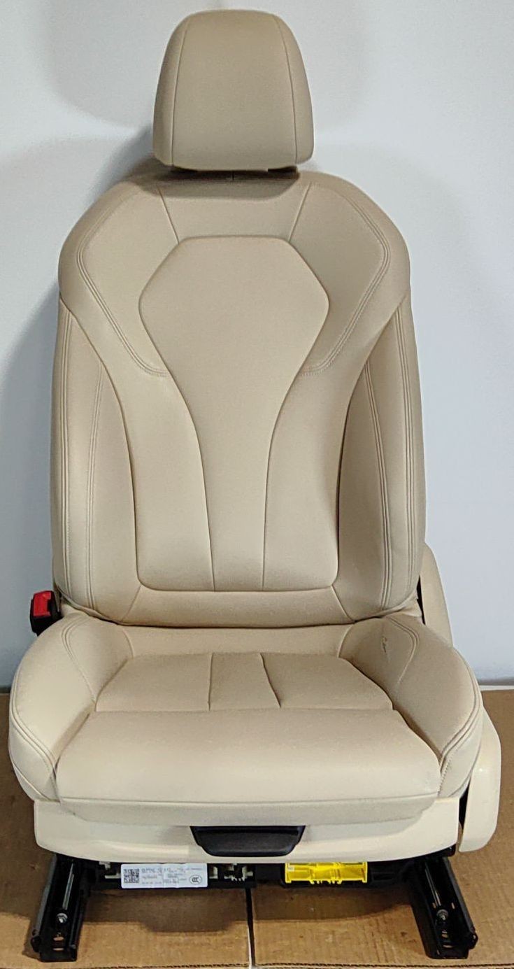 2017-2023 BMW 530i Front Left Driver Seat Leather Canberra Beige OEM 52107363143