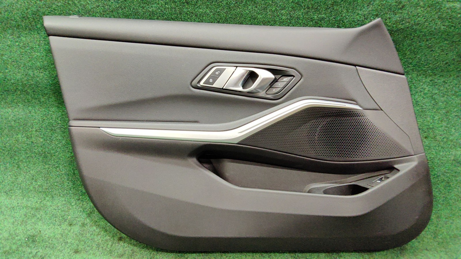 2019-2025 Bmw 330i Front Door Trim Panel Left Sensatec Black Oem 51415a0f3c7