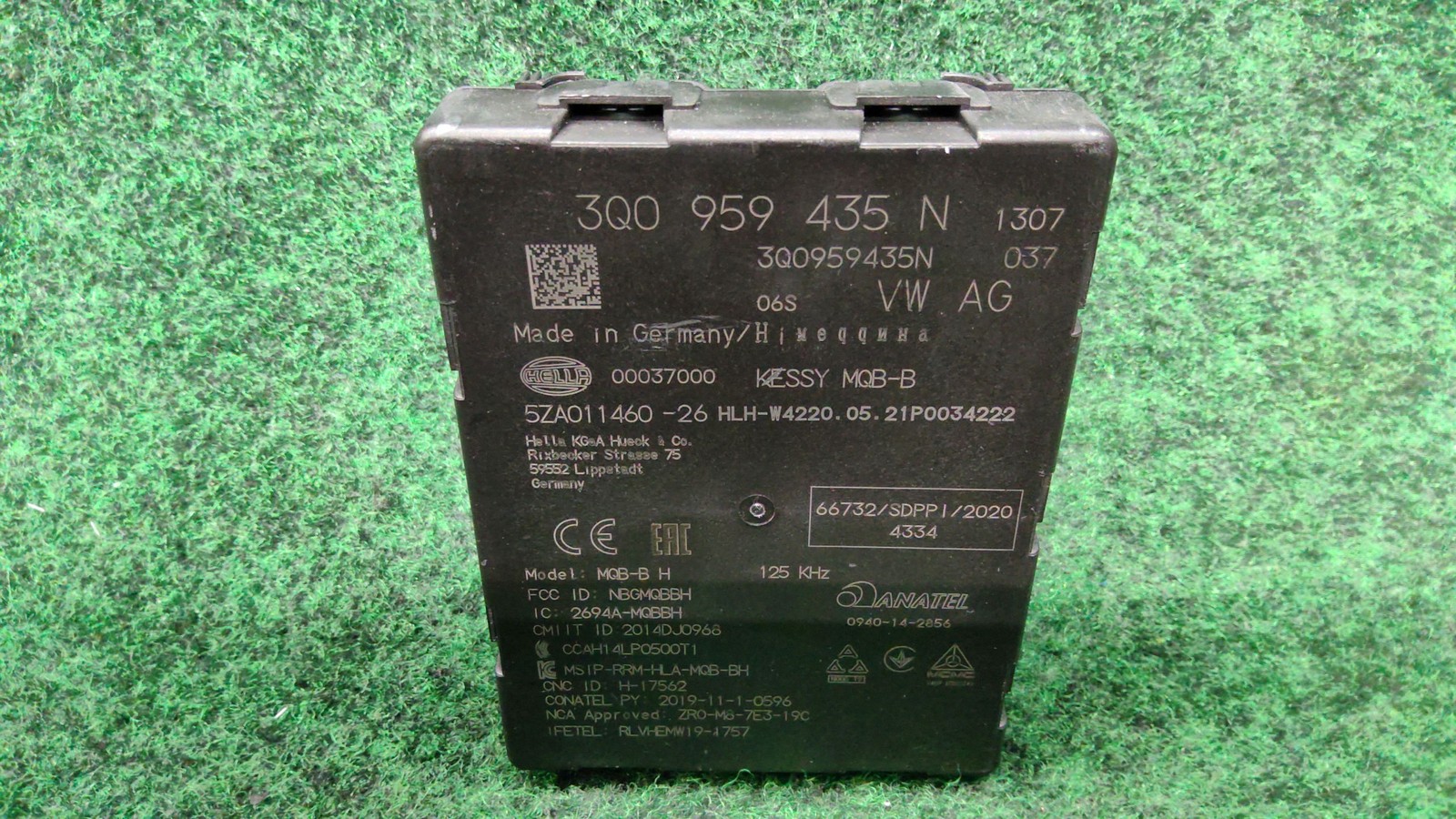 2019-2021 Audi Q5 Passive Keyless Entry Control Module Oem 3q0959435n