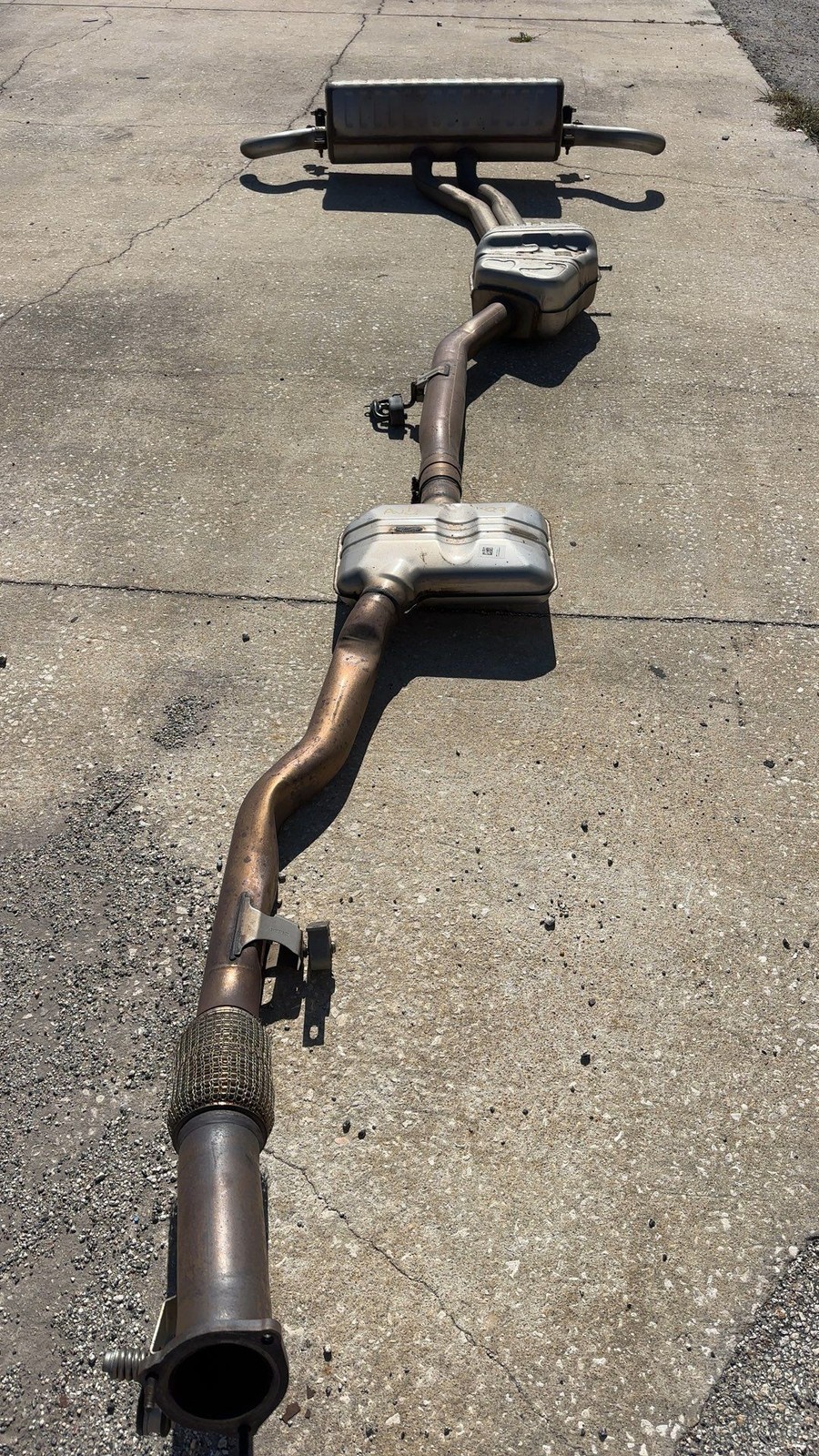 2020-2025 AUDI Q7 3.0L Center Muffler Rear Muffler OEM 4M8253409 4M0253609G